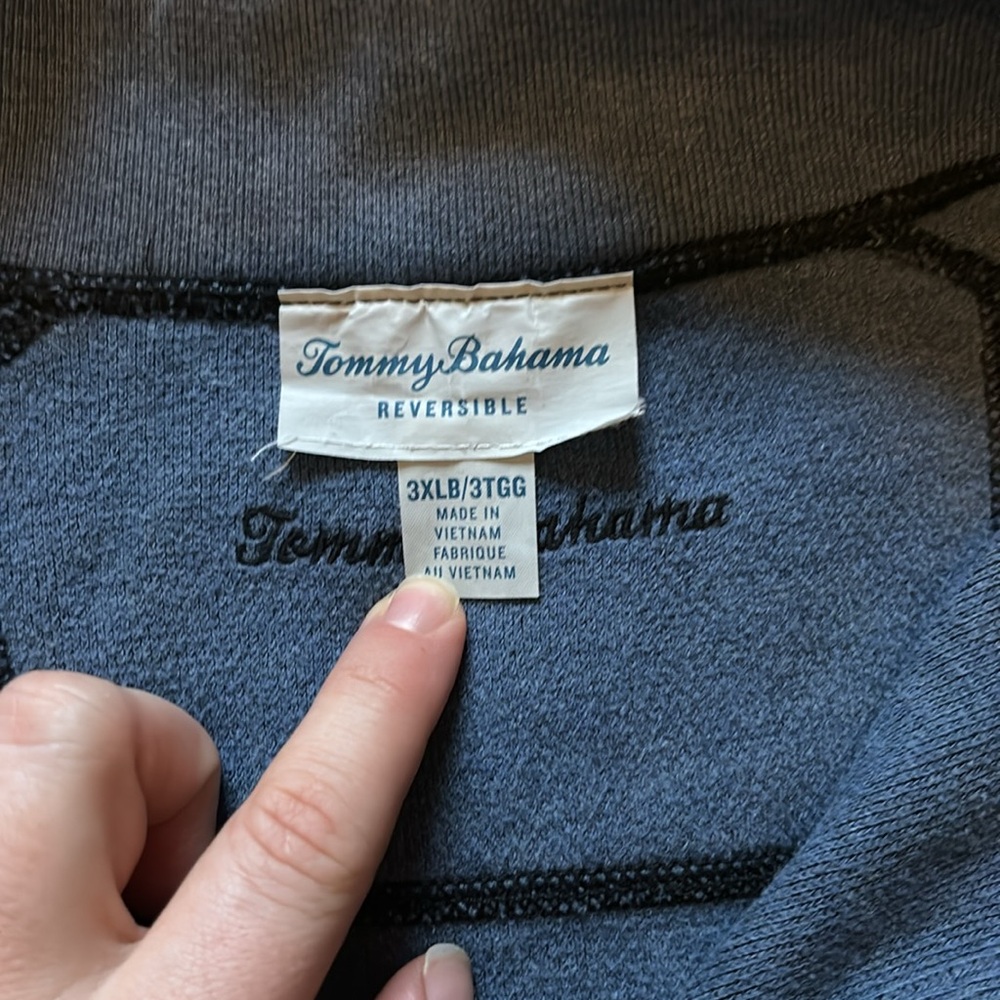 Tommy Bahama Flip Coast Reversible Half-Zip Sweatshirt - Picture 2 of 5